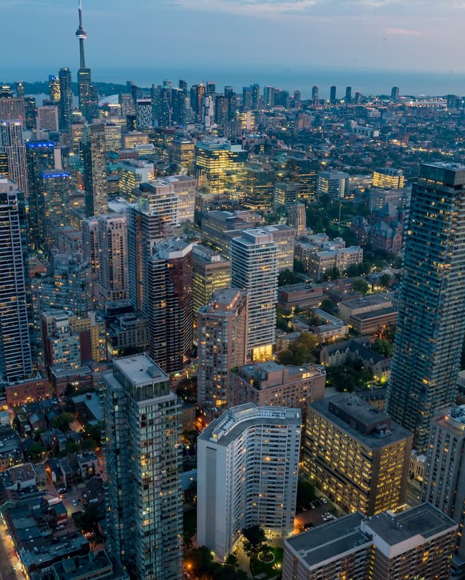 Overview of One Bloor's exterior designs providing unparalleled views of the surrounding cityscape